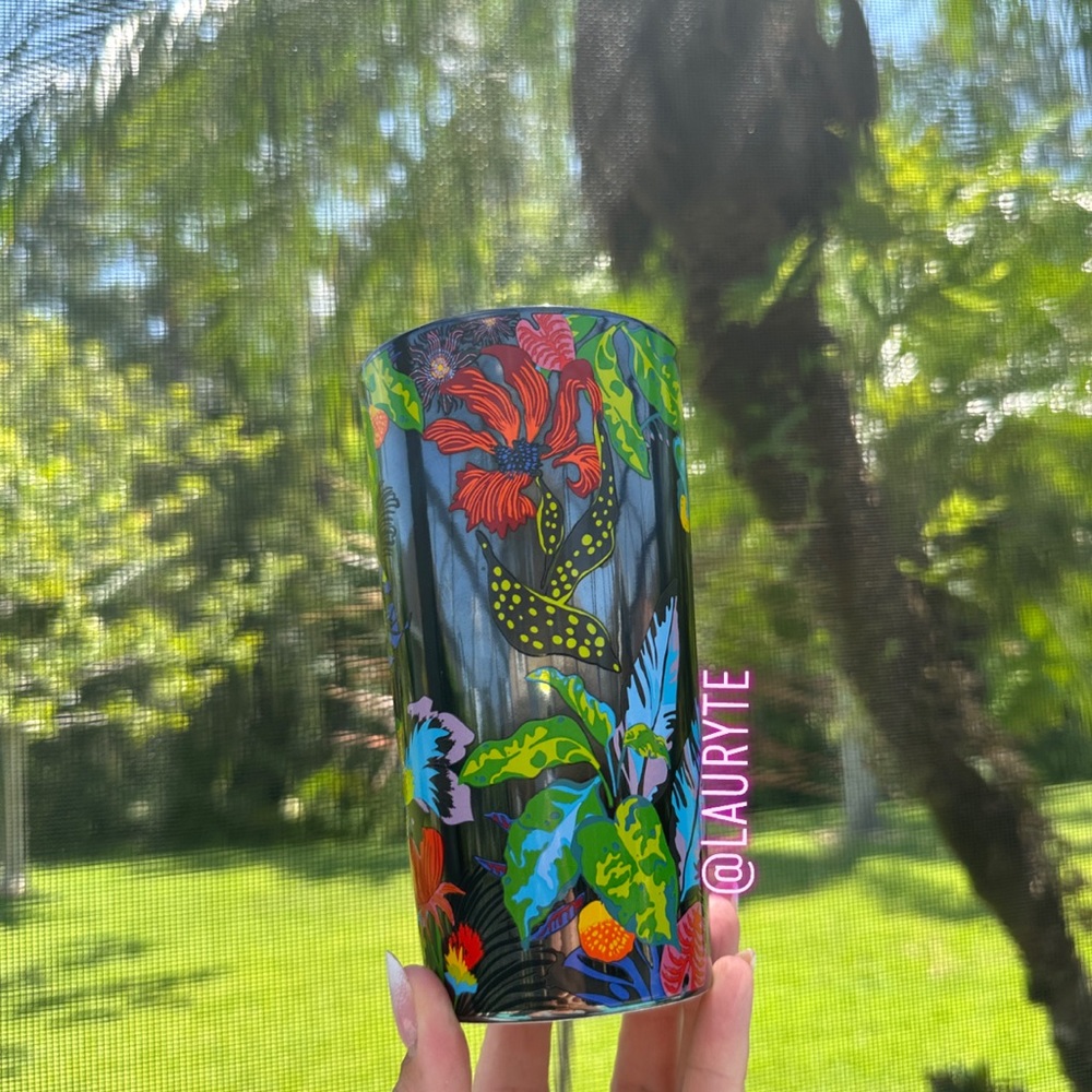 Starbucks 2023 Summer Tropical Immersive Florals Luster Ceramic Travel Mug - Picture 3 of 7